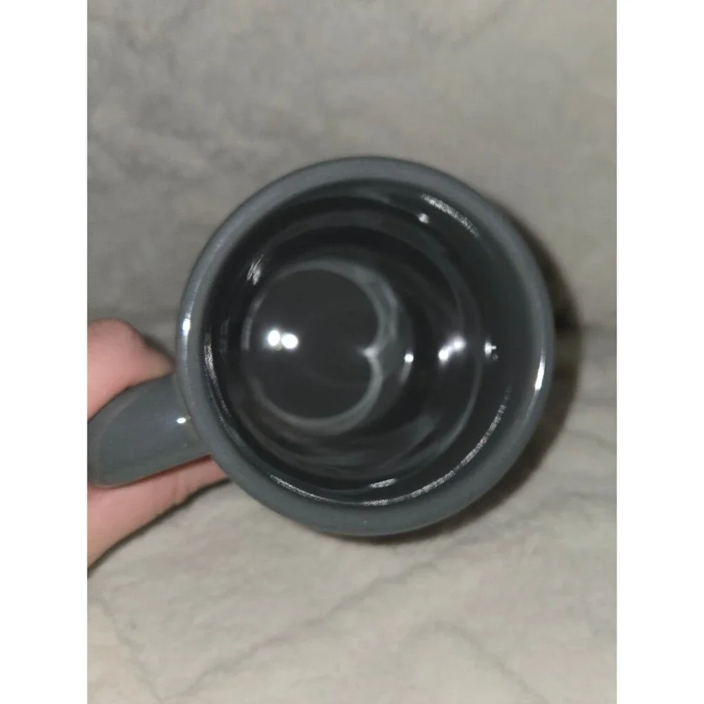 Out of Print Edgar Allan Poe-ka Dots Grey Ceramic Mug